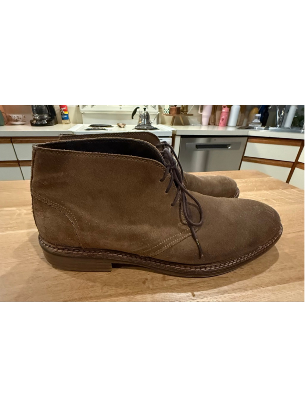 Men's Alfani Brown Suede Chukka Boots Size 11